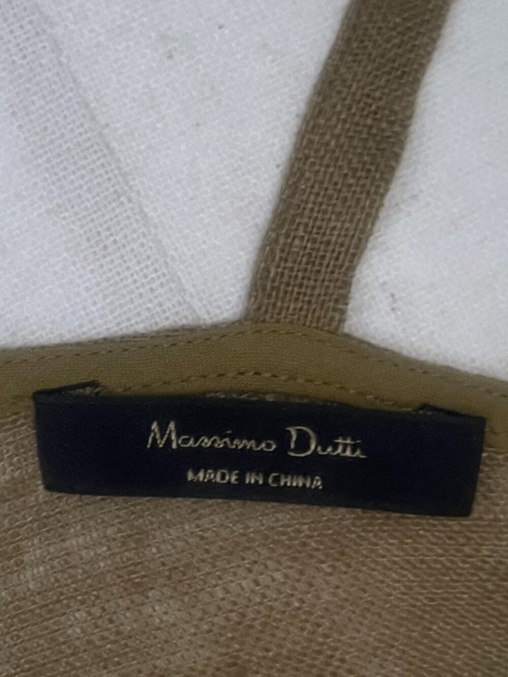 NWT Massimo Dutti Olive Green Linen Tunic sz L - Picture 4 of 8